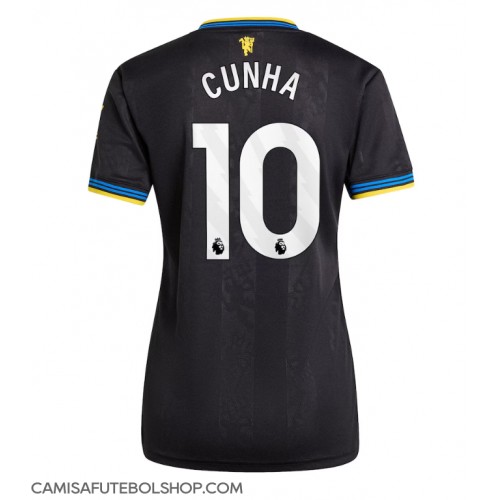 Camisa de time de futebol Manchester United Matheus Cunha #10 Replicas 3º Equipamento Feminina 2025-26 Manga Curta